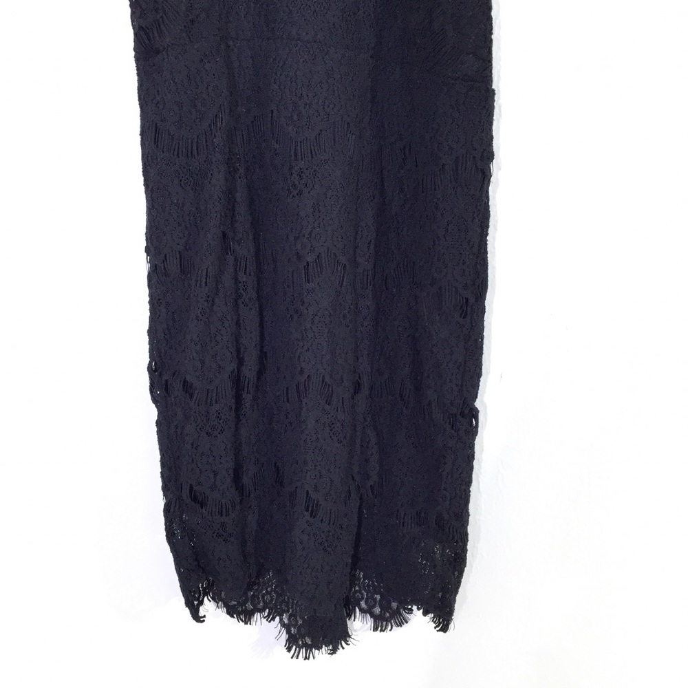 Free People Black Daydream Lace Mini Dress M - Picture 13 of 14